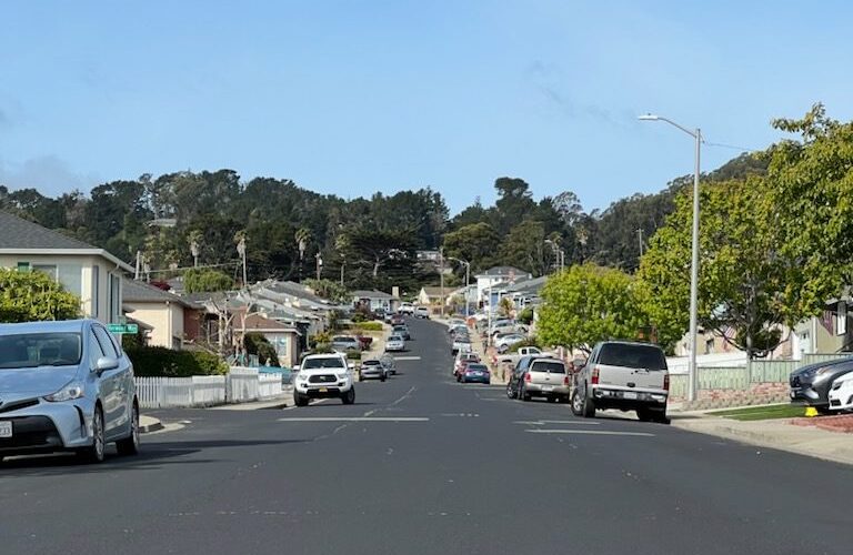a photo of the street view in Brentwood, South San Francisco, CA